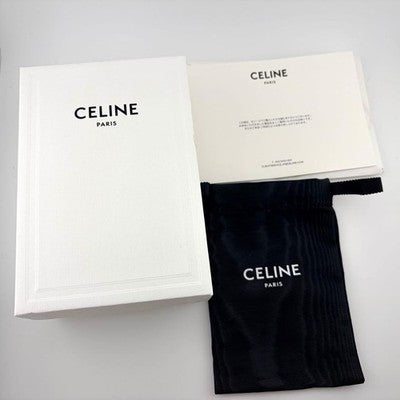 CELINE TRIOMPHE CANVAS RING CASE BLACK JEWELRY STORAGE BOX WITH BOX DUST BAG