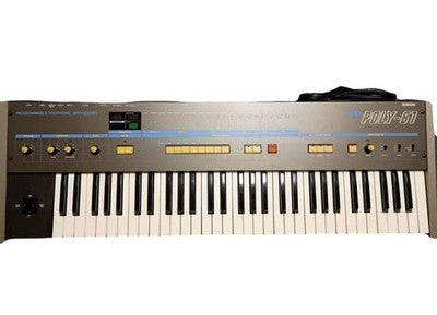 KORG POLY-61 ANALOG SYNTHESIZER FULLY SERVICED MODIFIED CR2032 CLEAN UNIT