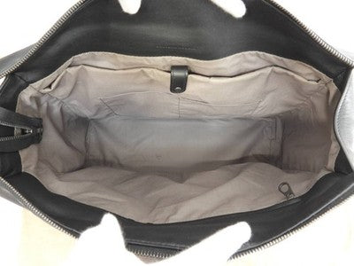 BOTTEGA VENETA INTRECCIATO LEATHER TOTE BAG BLACK BUSINESS SHOULDER BAG