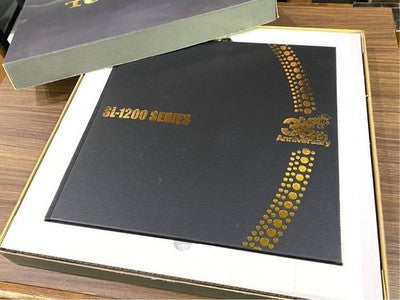 TECHNICS SL-1200 SERIES 35TH ANNIVERSARY GOLD DISC WITH BOOKLET AND ORIGINAL BOX