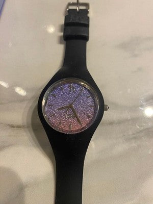 SAILOR MOON ICE WATCH SAILOR SATURN EXCELLENT+++++ USED FROM JAPAN W/ BOX BLACK