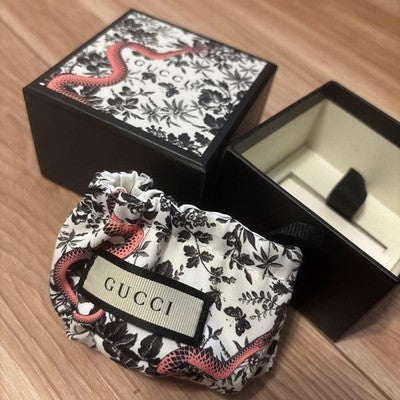 GUCCI INTERLOCKING G LOGO NECKLACE SILVER 925 DOUBLE G MEN'S W/BOX NEAR MINT