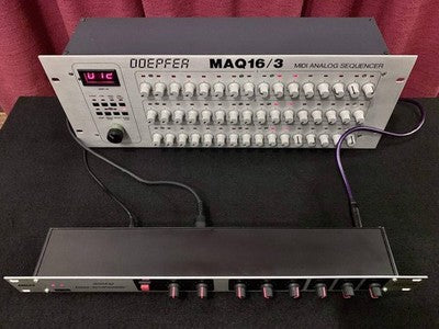 MAM MB33 TB303 CLONE 1U RACK SYNTH MODULE FIVE G VER ANALOG BASS USED