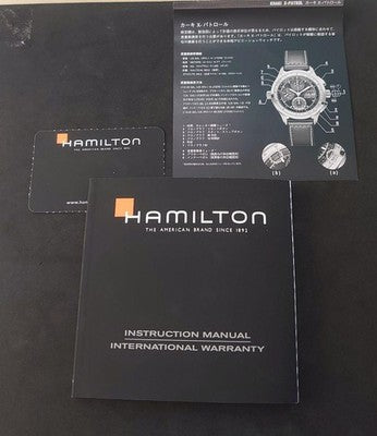 HAMILTON KHAKI AVIATION H765560 AUTOMATIC CHRONOGRAPH CALIBER H21 MEN WATCH
