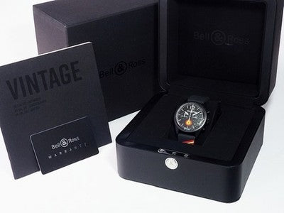 BELL & ROSS VINTAGE BR126 INSIGNIA CHRONOGRAPH ES BRV126-BL-CA-CO/ES SPAIN WATCH