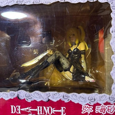 DEATH NOTE MISA AMANE PVC FIGURE BLACK OUTFIT FISHNET DETAILS COMPLETE SET