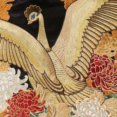 HANA TABI GAKUDAN X TEZUKA OSAMU PHOENIX EMBROIDERED SUKAJAN JACKET XL UNUSED
