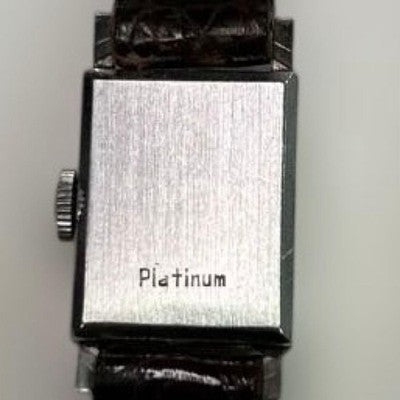 IWC VINTAGE PLATINUM MANUAL WIND LADIES WATCH SWISS RARE ANTIQUE WORKING 7627