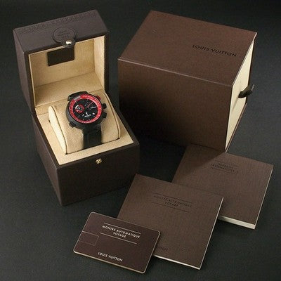 LOUIS VUITTON TAMBOUR AMERICA'S CUP Q101A CHRONOGRAPH MENS WATCH LIMITED EDITION