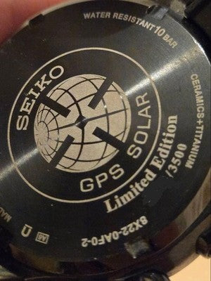 SEIKO ASTRON LIMITED EDITION SBXB091 8X22-0AF0 GPS SOLAR TITANIUM MEN'S WATCH