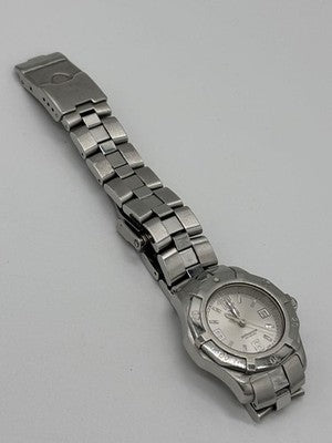 TAG HEUER EXCLUSIVE QUARTZ WN131C-0 SILVER DIAL DATE LADY'S WATCH W/ BOX MANUAL