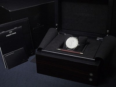 JAQUET DROZ ECLIPSE SILVER J012630240 BLACK 43MM SS AUTOMATIC WRISTWATCH USED