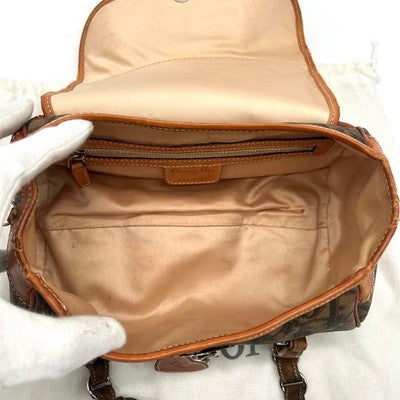 CHRISTIAN DIOR ROMANTIC TROTTER HANDBAG PVC BROWN HEART PADLOCK (NO KEY)