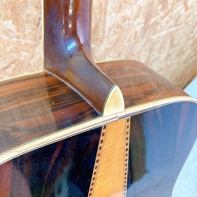 MORRIS W-40 ACOUSTIC GUITAR VINTAGE JAPAN 3P BACK VERTICAL LOGO