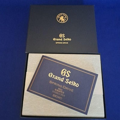 GRAND SEIKO SBGA001 SPRING DRIVE MEN'S WRISTWATCH ROUND FACE JAPAN MADE SS BELT