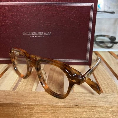 JACQUES MARIE MAGE INSLEY MEN'S SUNGLASSES TORTOISESHELL FRAME: WELLINGTON SHAPE