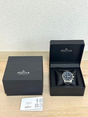 ALPINA STARTIMER PILOT CHRONOGRAPH AL-725B4S6B AUTOMATIC 44MM BLACK DIAL