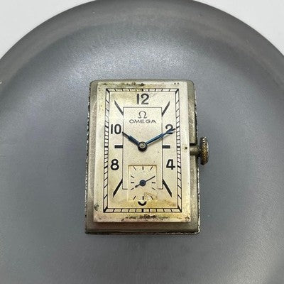 OMEGA VINTAGE T17 MANUAL WIND RECTANGULAR CASE WRISTWATCH CLASSIC RARE