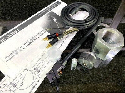 AUDIO CRAFT AC-3000MC TONE ARM WITH SUBWEIGHT AND GENUINE CABLE TURNTABLE PARTS
