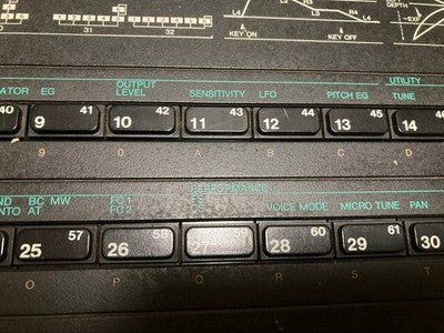 YAMAHA DX7II-D DX7 II DIGITAL FM SYNTH KEYBOARD 61-KEY FOR PARTS OR NOT WORKING