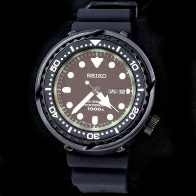 Seiko Prospex Marinemaster SBBN025 7C46-0AH0 Quartz Black Dial Excellent /w Box