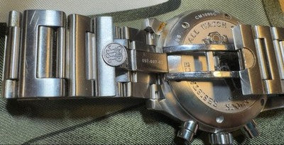 BALL WATCH STOKEMAN CHRONOGRAPH CM1090C-SJ-BKBE AUTOMATIC SILVER MEN'S WATCH SS