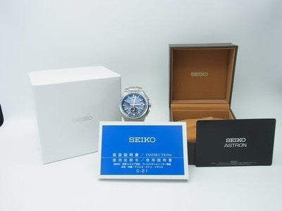 SEIKO ASTRON NEXTER SBXY037 MEN’S TITANIUM SOLAR RADIO CONTROLLED WATCH