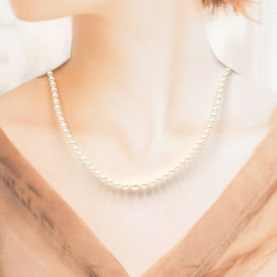 MIKIMOTO BABY PEARL GRADIENT NECKLACE 3.5-7.3MM JEWELRY NECKLACES EXCELLENT+++++