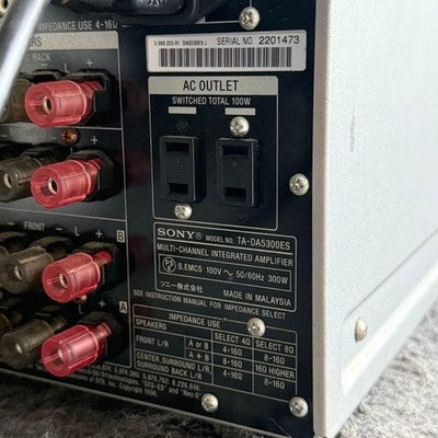 SONY TA-DA5300ES MULTI-CHANNEL INTEGRATED AMPLIFIER AC100V 50/60HZ 300W