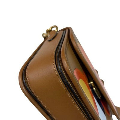 COACH ROGUE TOP HANDLE TOM WESSELMANN ROSE PRINT 3WAY LEATHER BAG 22X15X7CM