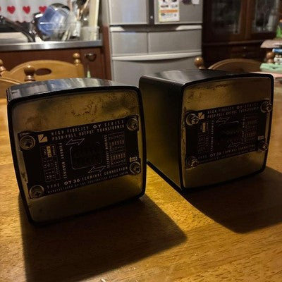 LUX OY36-3.5K OUTPUT TRANSFORMER PAIR WIDE RANGE OY SERIES HI-FI P.P. USED AS