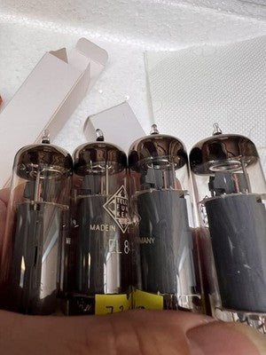 TELEFUNKEN EL84 VACUUM TUBES MADE IN GERMANY - SET OF 4 - TESTED WORKING