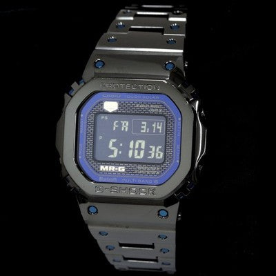 Casio G-SHOCK MRG-B5000BA Digital Solar Radio Watch 43mm Titanium /w Box
