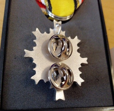 JAPAN DEFENSE MERIT MEDAL 3RD CLASS NO 4 RIBBON BADGE SET JGSDF AWARD DECORATION