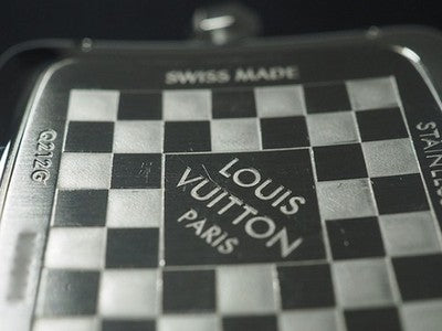 LOUIS VUITTON SPEEDY CHRONOGRAPH Q212G BLACK MEN'S AUTOMATIC WRISTWATCH USED