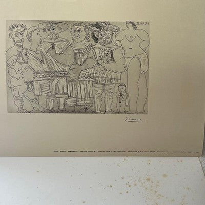 PICASSO 347 PORTFOLIO 1977 COPPERPLATE PRINTS ART COLLECTION 1968 WORKS