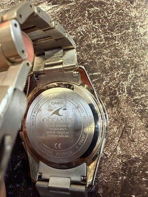 CASIO OCEANUS OCW-T2600 DIGITAL WATCH BLACK/GOLD TITANIUM RADIO SOLAR 42.5MM