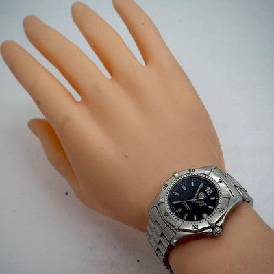 TAG HEUER WK1110 PROFESSIONAL MEN'S WATCH BLACK DIAL STAINLESS STEEL QUARTZ 38MM