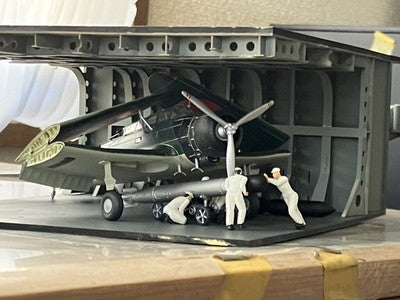 1/72 AKAGI MIDWAY DIORAMA B5N KATE AIRCRAFT CARRIER MODEL BUILT PAINTED