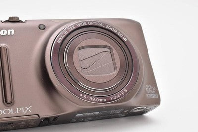 NIKON COOLPIX S9500 BROWN 18.1MP 22X DIGITAL CAMERA