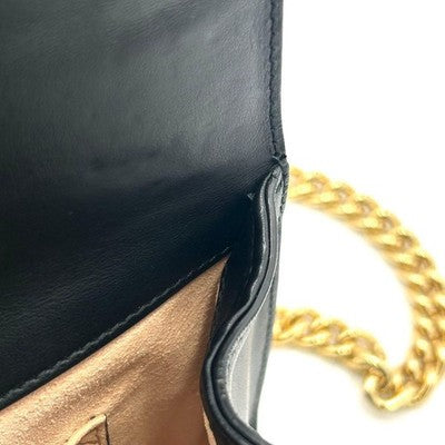 GUCCI GG SUPREME PADLOCK CHAIN SHOULDER BAG 432182 BROWN AUTHENTIC