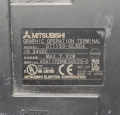 MITSUBISHI ELECTRIC GT1150-QLBDA INDICATOR TOUCH PANEL USED ROM JAPAN NO BOX