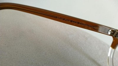 LESCA LUNETIER PICA CROWN PANTO COGNAC CRYSTAL GLASSES SUNGLASSES 44□25-145 EU