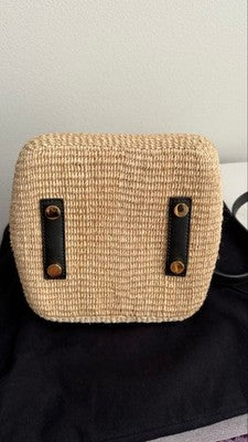 SACAI ABAKA PURSKET BAG RAFFIA SHOULDER BAG 2-WAY USED WITH DUST BAG