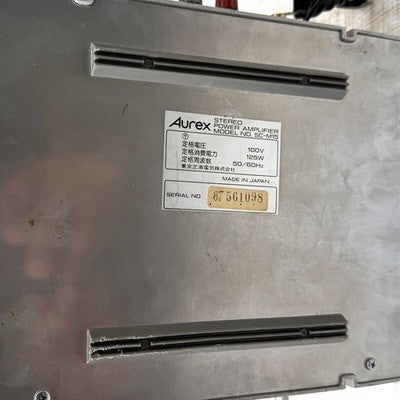 Aurex SC-M15 STEREO POWER AMPLIFIER 1978 MONO VINTAGE RARE TESTED
