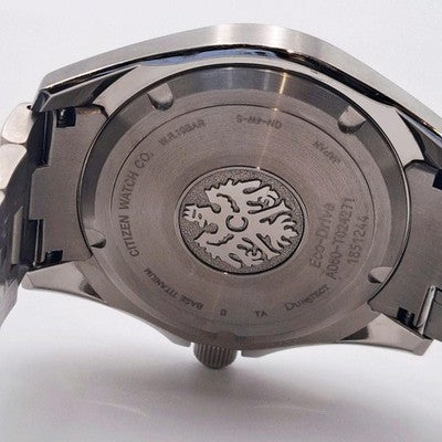 THE CITIZEN AQ4030-51E ECO DRIVE CHRONOMASTER TOSA WASHI DIAL TITANIUM WATCH