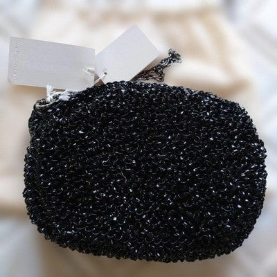 ANTEPRIMA HELLO KITTY WIRE BAG HANDBAG CLUTCH BAG BLACK WITH A CHAIN GIFTS MINT