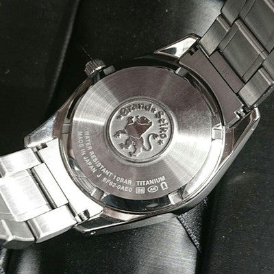GRAND SEIKO SBGX267 MEN'S WRISTWATCH TITANIUM QUARTZ SILVER ROUND FACE JAPANMADE