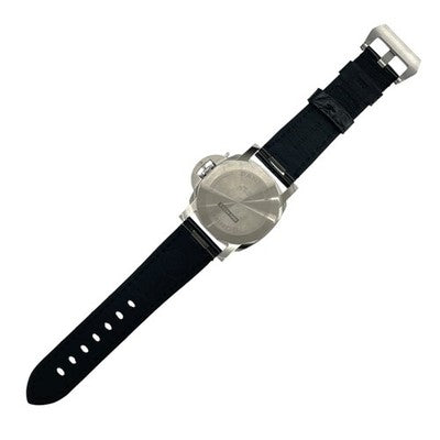 PANERAI PAM01271 LUMINOR MARINA QUARANTA MEN'S WATCH WHITE SS/LEATHER STRAP