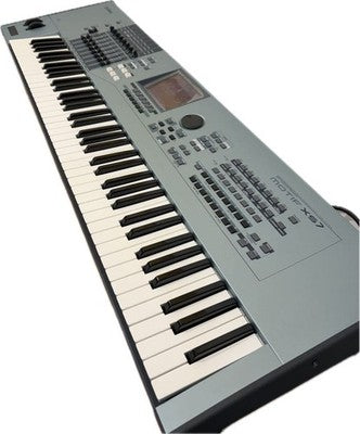 YAMAHA MOTIF XS7 76-KEY SYNTHESIZER TESTED W/ ORIGINAL HARD CASE MANUAL JAPAN